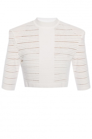 Textured crop top, zdjęcie 1 Textured crop top od Balmain